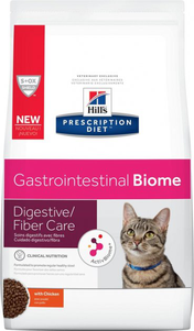Hill's Prescription Diet Gastrointestinal Biome -полнорационный сбалансированный сухой корм для котов при диарее и для развития полезных бактерий