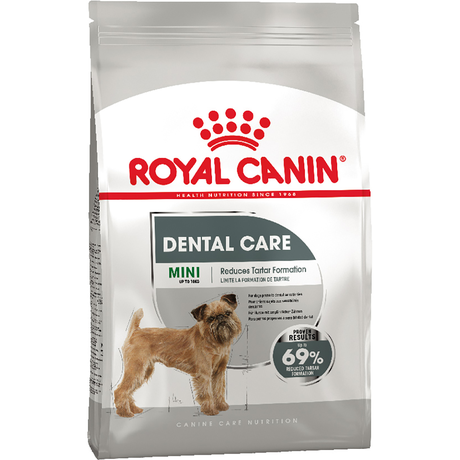 Сухой корм Royal Canin DENTAL CARE MINI корм для собак весом до 10 кг, склонных к образованию зубного налета и камня
