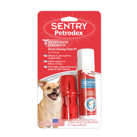 SENTRY Petrodex Veterinary Strength адгезивная зубная паста для собак