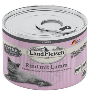 LandFleisch паштет для котов из говядины и ягненка