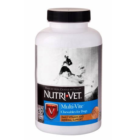 Nutri-Vet Multi-Vit НУТРІ-ВІТ МУЛЬТІ-ВІТ мультивітаміни для собак, жувальні таблетки