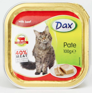Dax паштет дакс з яловичиною для котів