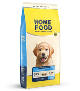 Home Food Puppy Medium&Maxi Сухой Корм Для Щенков Средних И Больших Пород С Форелью И Рисом Фото Зоомагазина Dog.Com.Ua