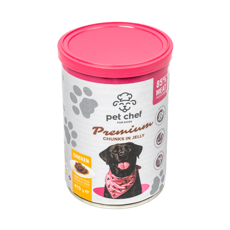 Pet Chef Вологий Корм Для Собак Шматочки В Желе З Куркою Фото Від Dog.Com.Ua