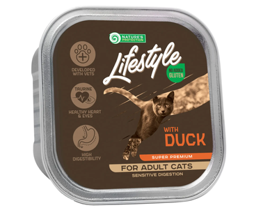 NP Lifestyle Sensitive Digestion with duck консервы для взрослых кошек с чувствительным пищеварением (утка)