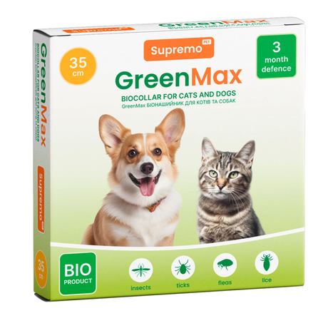 Greenmax Био Ошейник Против Блох И Клещей Для Собак Фото От Dog.Com.Ua