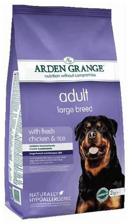 Сухий корм Arden Grange Adult Large Breed (Арден Грендж Едалт Ладж Брід) для дорослих собак великих порід (курка і рис)