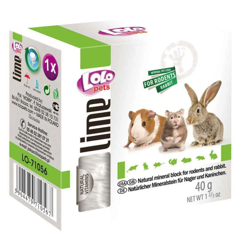 Lolo Pets Кальцинований Мінеральний Камінь Для Гризунів Фото Від Dog.Com.Ua