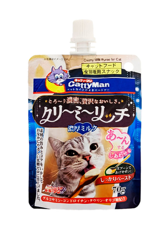 Cattyman Creamy Milk Кеттімен Вершкове Пюре З Молоком Рідкі Ласощі Для Котів Фото Від Dog.Com.Ua