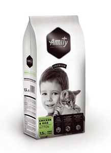 Amity Premium Kitten cухий корм для кошенят, повсякденний, з куркою та рисом