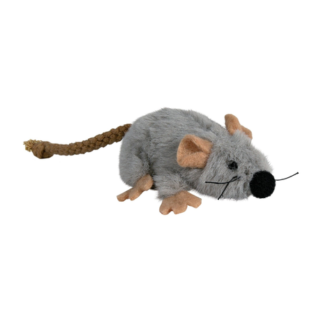 Trixie Мишка плюшева сіра з м'ятою 7 см