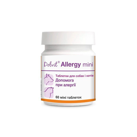Dolfos Dolvit Allergy Mini Витамины При Аллергии У Собак И Кошек, 60 Табл Фото От Dog.Com.Ua