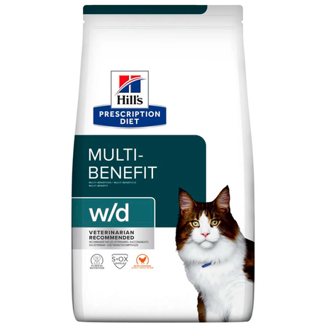 Hill's Prescription Diet w/d Сухий корм для котів при цукровому діабеті, з куркою