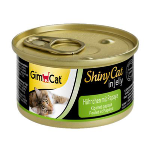 Корм GimCat вологий для котів Шайні Кет з куркою і папаєю