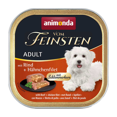 Animonda (Анімонда) Консервочка для собак Vom Feinsten Adult with Poultry + Veal (яловичина та куряче філе)