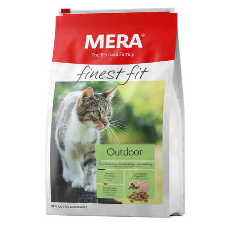 MERA finest fit Outdoor безглютеновий корм для дорослих котів усіх порід які часто бувають на вулиці