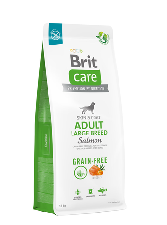 Сухий корм Brit Care Dog Grain-free Adult Large Breed Salmon для дорослих собак великих порід (лосось і картопля)