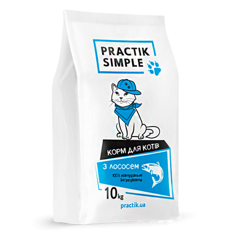 Practik Simple Корм Для Дорослих Кішок Всіх Порід (Лосось) Фото Від Dog.Com.Ua