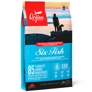 Сухий корм Orijen 6 Fresh Fish Dog 38/18 гіпоалергенний корм для дорослих собак всіх порід