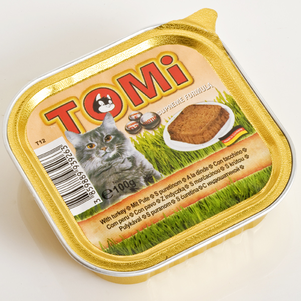TOMi turkey ІНДІЙКА консерви для кішок, паштет