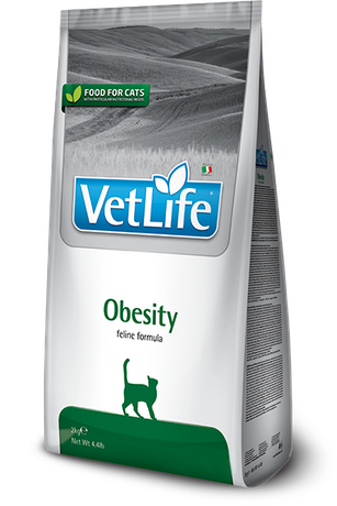 Сухий лікувальний корм для котів Farmina Vet Life Obesity для зниження зайвої ваги