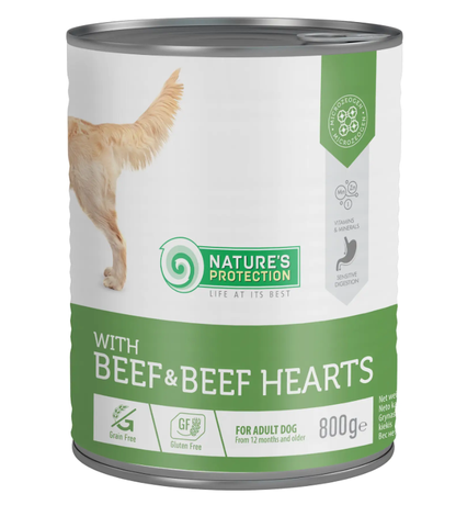 NP With Beef & Beef Hearts консерви для собак з чутливим травленням (яловичина та яловиче серце)