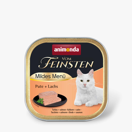 Корм Vom Feinsten Adult Turkey + Salmon консервированный для котов с индейкой и лососем