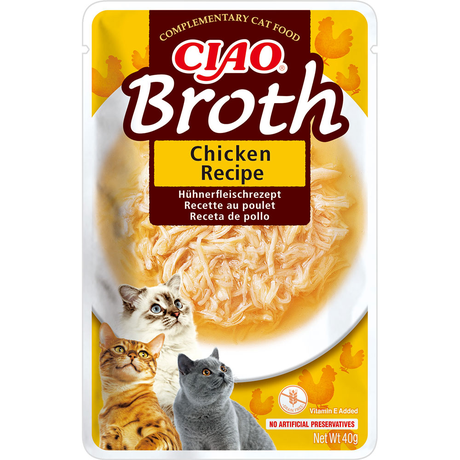 Inaba Ciao Broth Пауч Для Кошек, С Тушеной Курицей В Бульоне Фото От Dog.Com.Ua