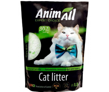 AnimAll "Зеленый изумруд" силикагелевый наполнитель для кошачьих туалетов
