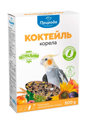 Природа Корм ​​для середніх папуг Коктейль «Корелла» 0,5 кг