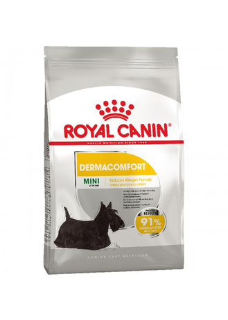 Сухой корм Royal Canin DERMACOMFORT MINI Полнорационный корм для собак весом до 10 кг с чувствительной кожей, склонной к раздражениям