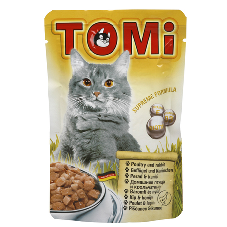 Tomi Poultry Rabbit Птица Кролик Консервы Для Кошек, Влажный Корм, Пауч Фото От Dog.Com.Ua