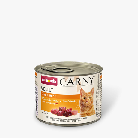 Корм Carny Adult Beef + Chicken консервований для котів з яловичиною і куркою