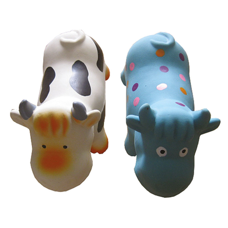 Tatrapet Toys Fun Латексна Корівка З Пищалкою Різні Кольори, 19 См Фото Від Dog.Com.Ua