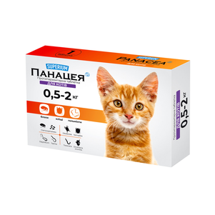 Superium Панацея Противоразитарные таблетки для кошек, 1 уп. (1 таблетка)