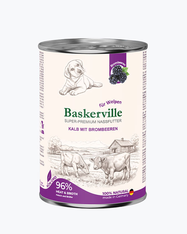 Консерва Baskerville Holistic Телятина С Ежевикой Для Щенков Фото От Dog.Com.Ua