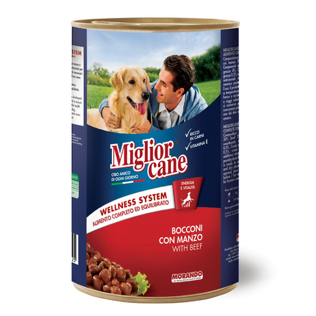 Morando Migliorcane Вологий корм для собак зі шматочками яловичини