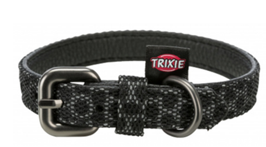 Trixie Ошейник для собак светоотражающий "Night Reflect" L-XL: 47-58см / 30мм, черный