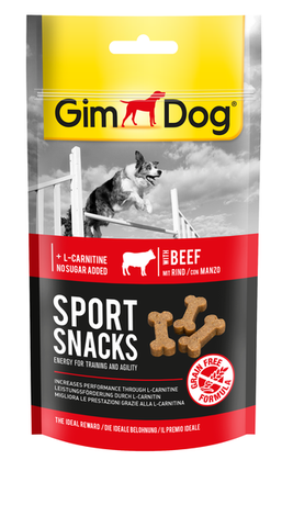 GimDog мини-косточки Sport Snacks с говядиной