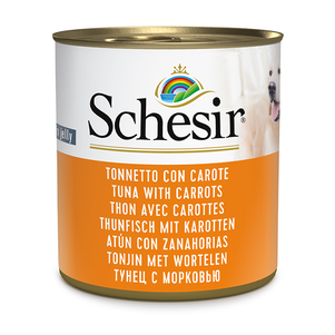 Schesir Tuna With Carrots Вологий Корм У Желе Для Собак З Тунцем Та Морквою, 285 Г Фото Зоомагазину Dog.Com.Ua