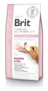 Лікувальний корм Brit Veterinary Diet Dog Hypoallergenic беззерновий гіпоалергенний корм для собак (лосось)