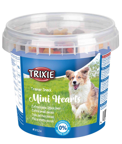 Trixie 31524 Мягкие лакомства Mini Hearts для собак (курица, баранина,лосось), 200 г