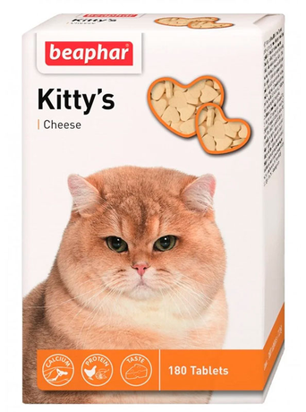 Beaphar Kitty'S Cheese Вітаміни Для Дорослих Котів Фото Від Dog.Com.Ua