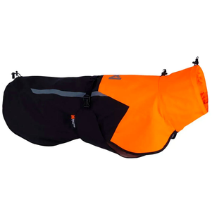Non-Stop Dogwear Fjord Raincoat 2.0 Дощовик Для Собак Чорний З Помаранчевим Фото Зоомагазину Dog.Com.Ua