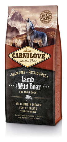 Сухий корм Carnilove Lamb & Wild Boar для дорослих собак всіх порід (ягня і дикий кабан)