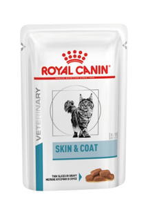 Royal Canin Skin & Coat Feline Pouches Вологий корм-дієта для підтримки захисних функцій шкіри при дерматозах та надмірному випаданні шерстіу дорослих