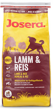 Сухой корм Josera Dog Lamb and Rice (Йозера Ягненок и рис) для взрослых собак