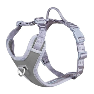 Hurtta Venture No-Pull Шлейка Для Собак Пом'Якшена З Ручкою Сіра Фото Зоомагазину Dog.Com.Ua