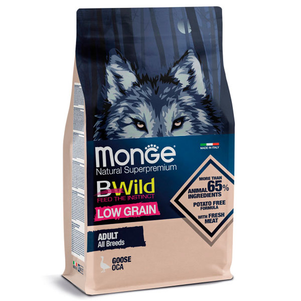 Monge Dog Bwild Low Grain Низькозерновий Корм Для Дорослих Собак Різних Порід (Гусак) Фото Зоомагазину Dog.Com.Ua
