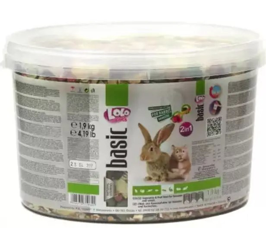Lolo Pets Відро корму для кроликів та гризунів фруктового